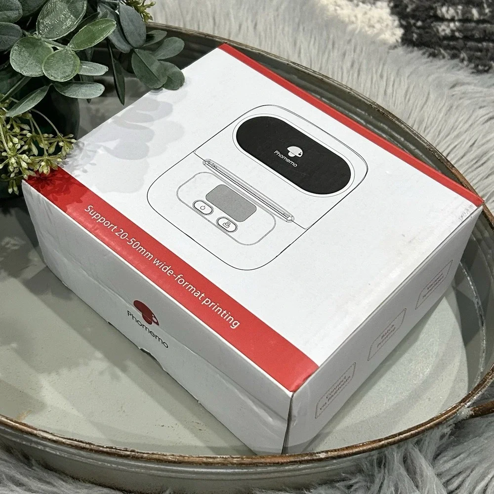 Phomemo M110 Label Makers - Barcode Thermal‎ Bluetooth Label Printer In White
